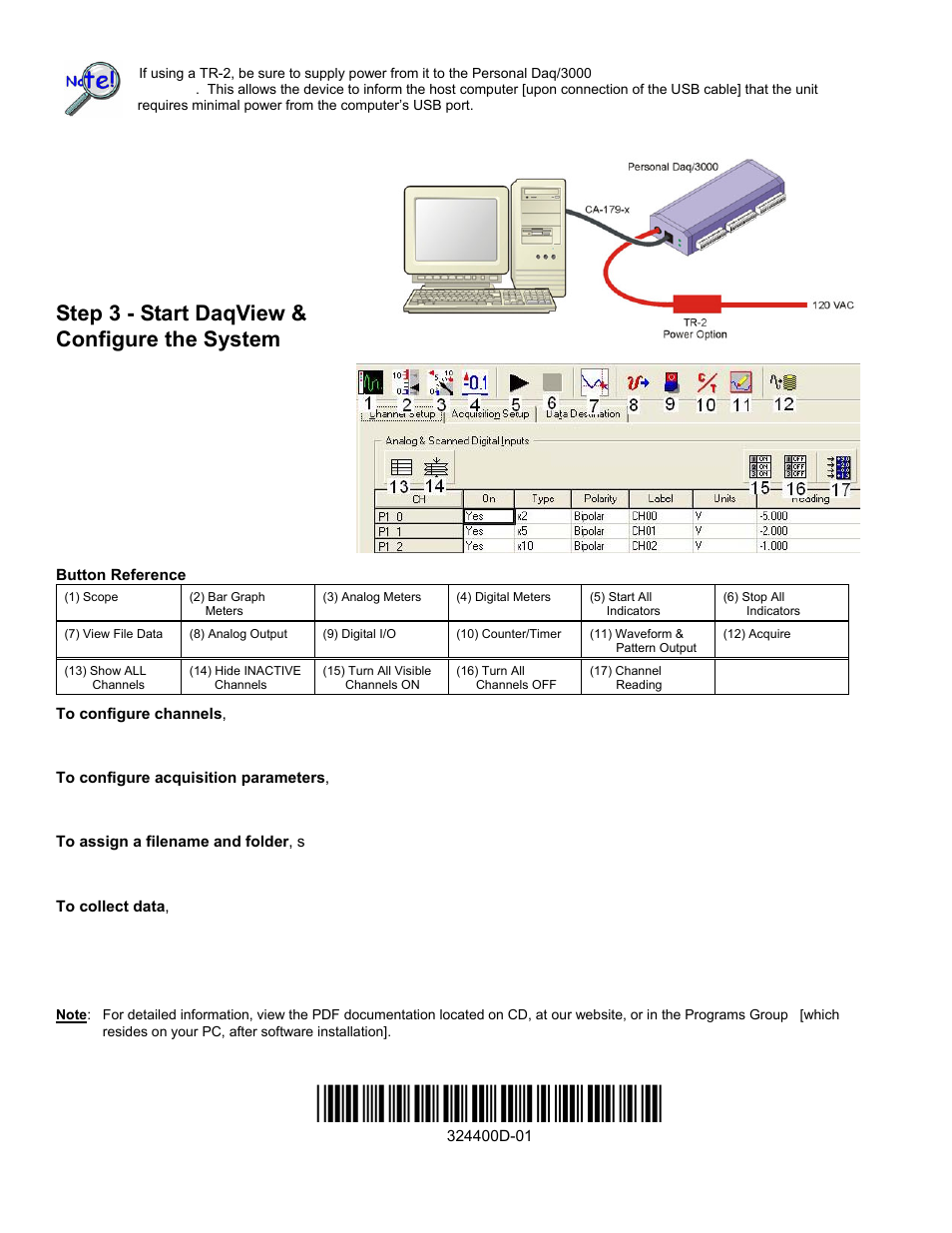 Step 3 - start daqview & configure the system | Measurement Computing Personal Daq/3000 Series User Manual | Page 8 / 86