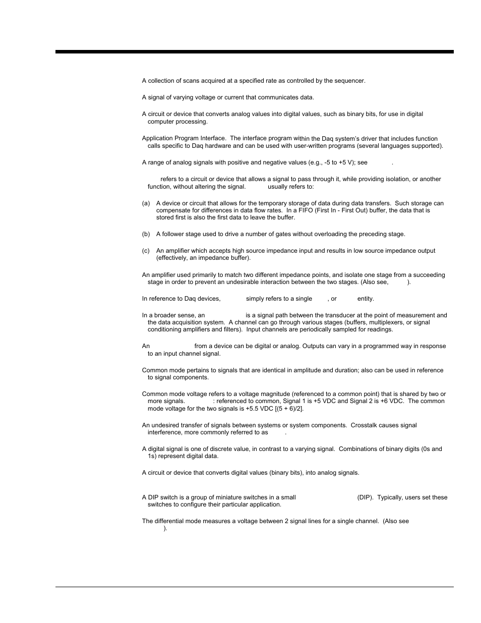 Glossary | Measurement Computing Personal Daq/3000 Series User Manual | Page 85 / 86