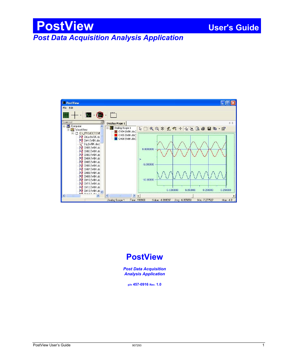 Measurement Computing PostView User Manual | 10 pages
