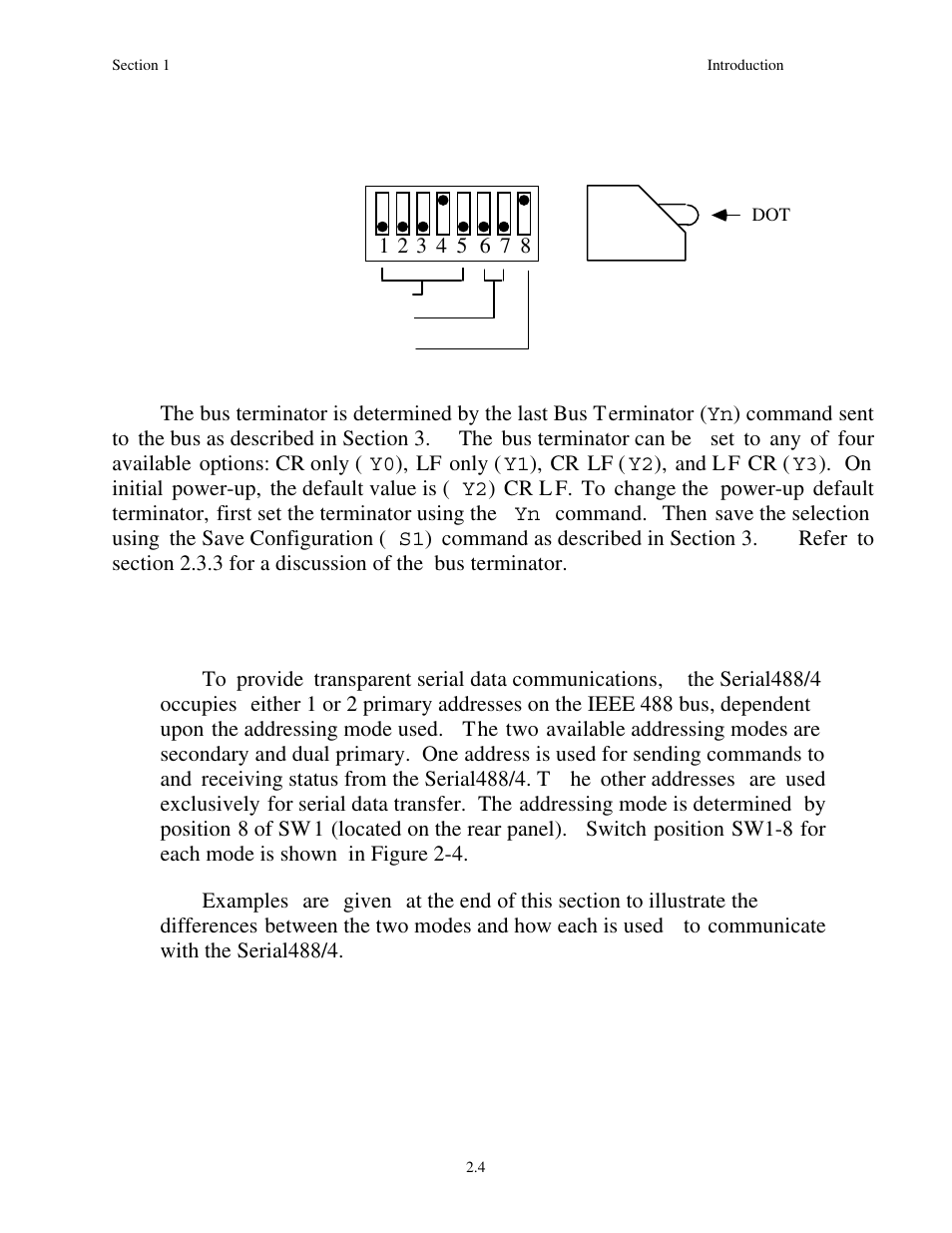 1 serial488/4 addressing modes | Measurement Computing Serial488/4 User Manual | Page 16 / 91