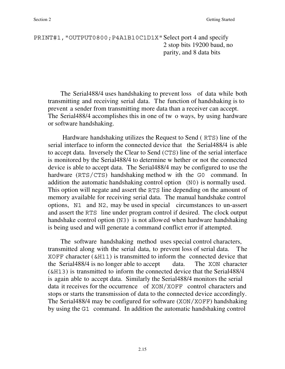 3 handshake configuration | Measurement Computing Serial488/4 User Manual | Page 27 / 91