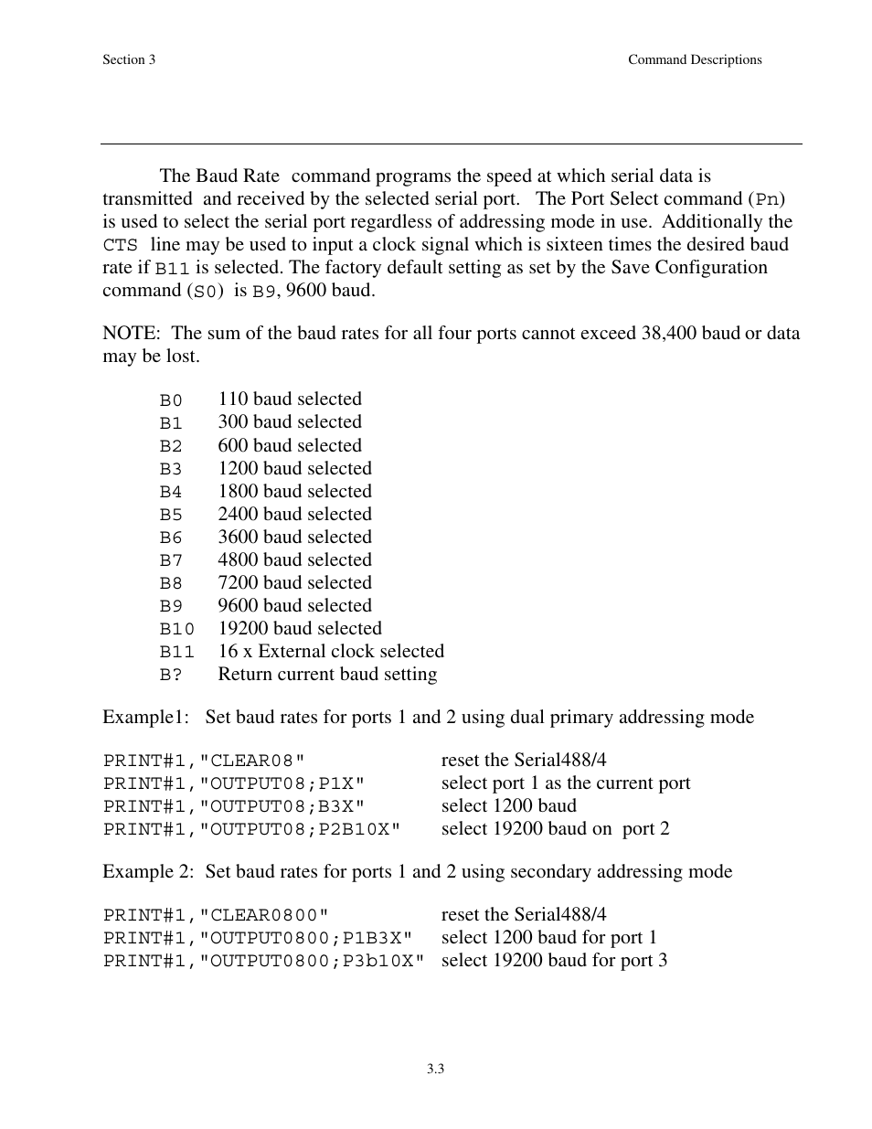 Baud rate bn | Measurement Computing Serial488/4 User Manual | Page 42 / 91