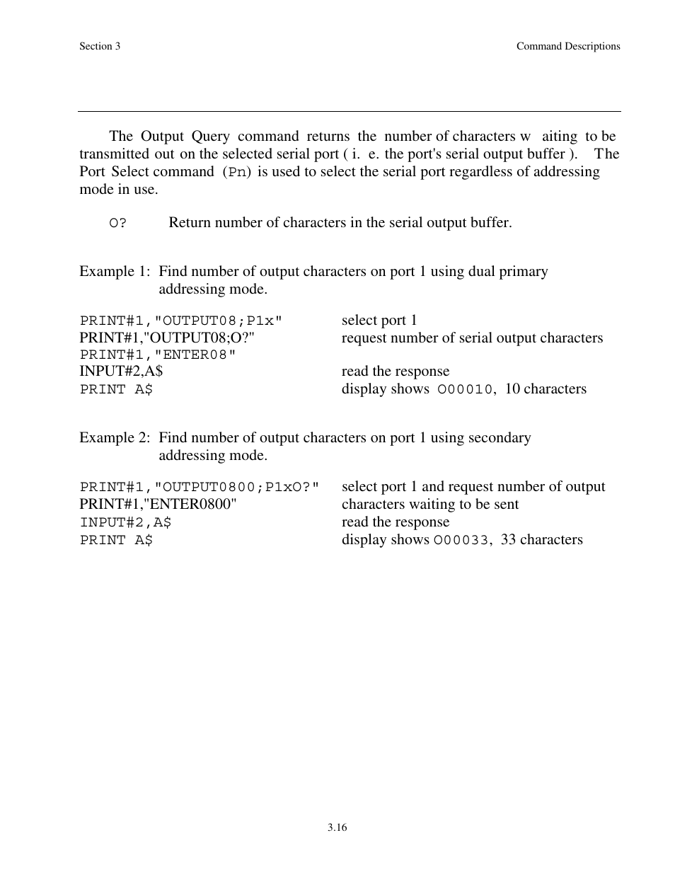 Output query o | Measurement Computing Serial488/4 User Manual | Page 55 / 91