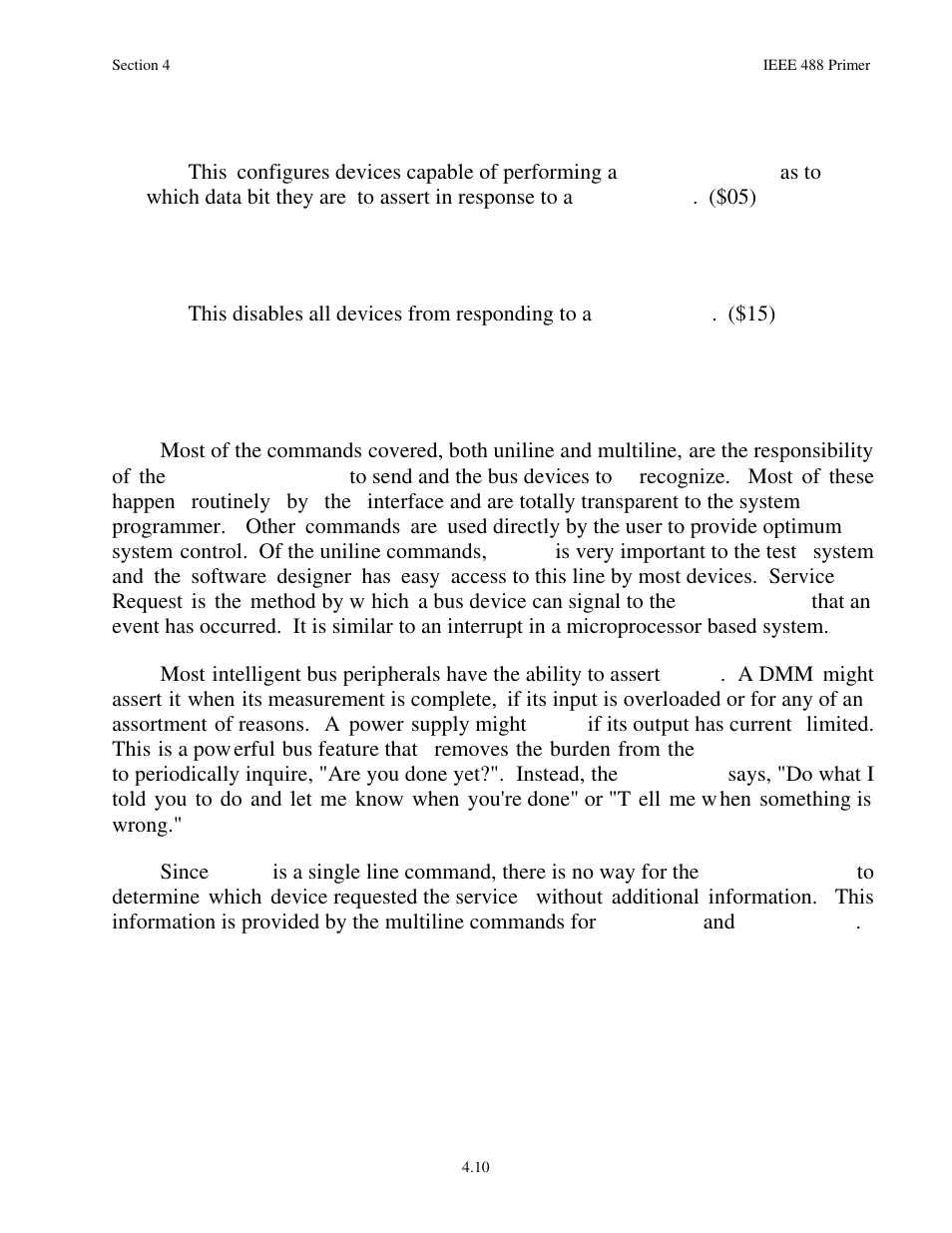 14 parallel poll configure, 15 parallel poll unconfigure, 8 more on service requests | Measurement Computing Serial488/4 User Manual | Page 81 / 91