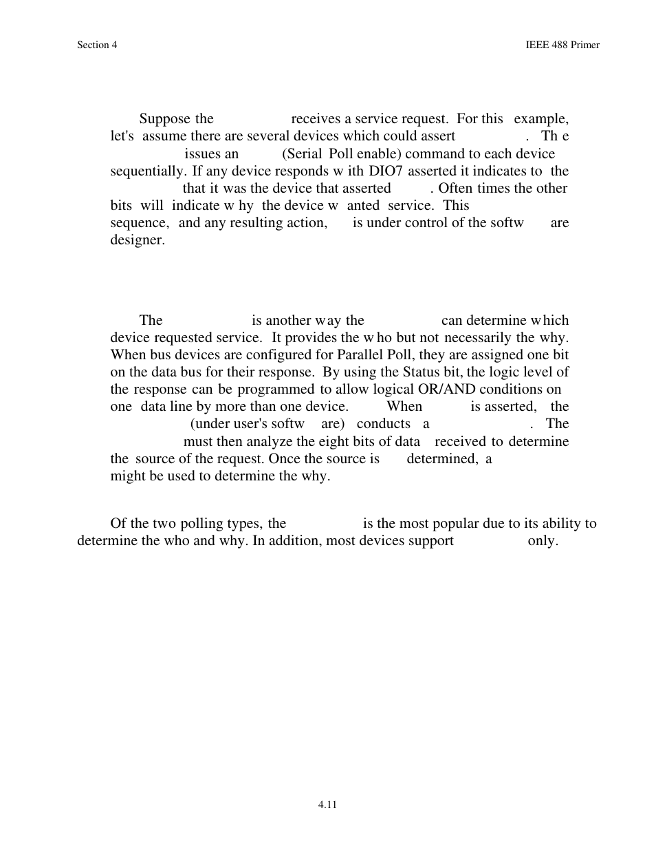 1 serial poll, 2 parallel poll | Measurement Computing Serial488/4 User Manual | Page 82 / 91