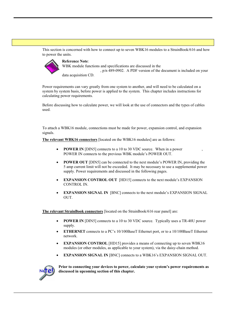Channel expansion, Using wbk16 modules with strainbook | Measurement Computing StrainBook/616 User Manual | Page 106 / 146