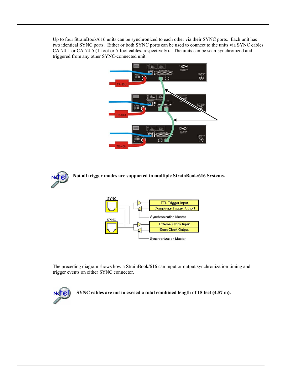 Synchronizing multiple strainbooks | Measurement Computing StrainBook/616 User Manual | Page 112 / 146