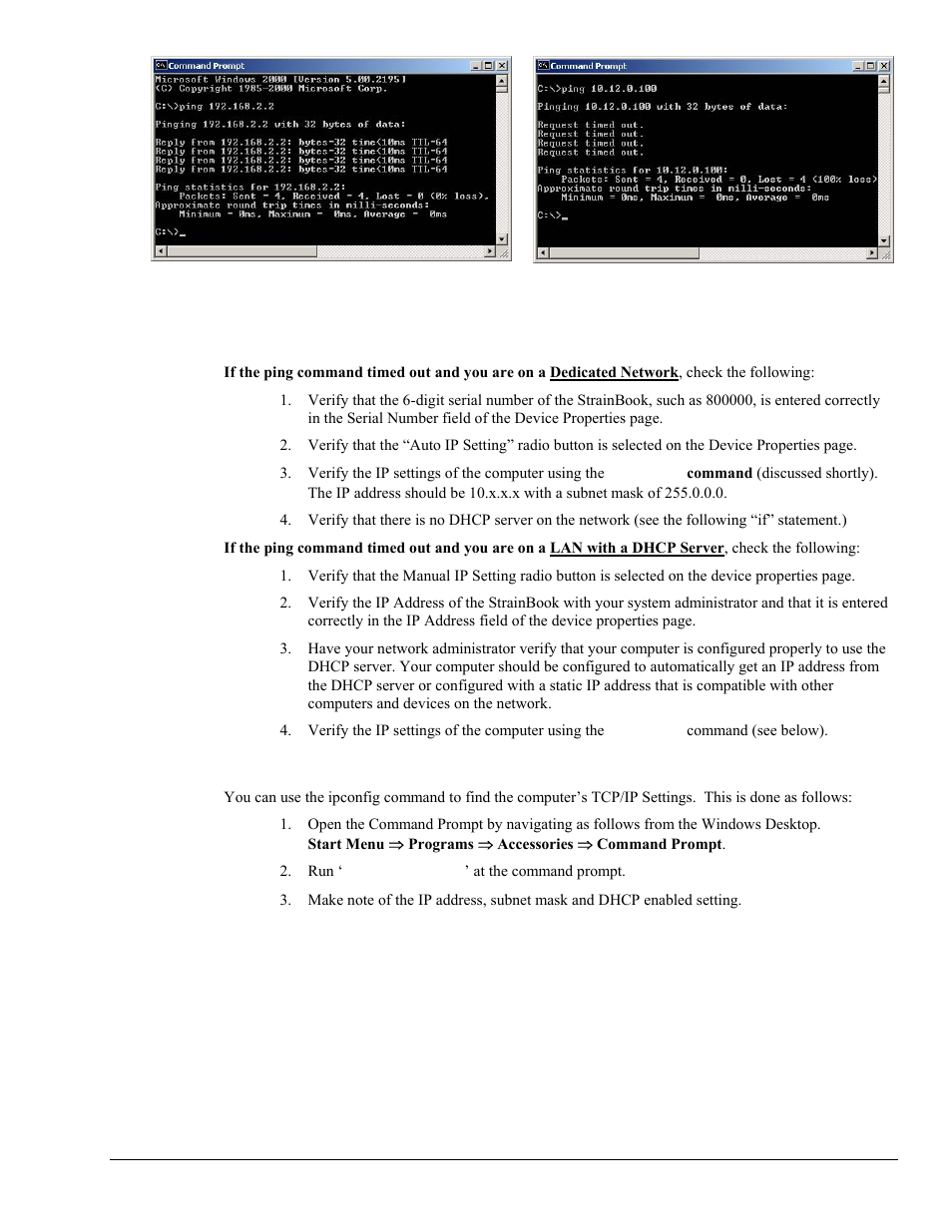 Ipconfig | Measurement Computing StrainBook/616 User Manual | Page 123 / 146