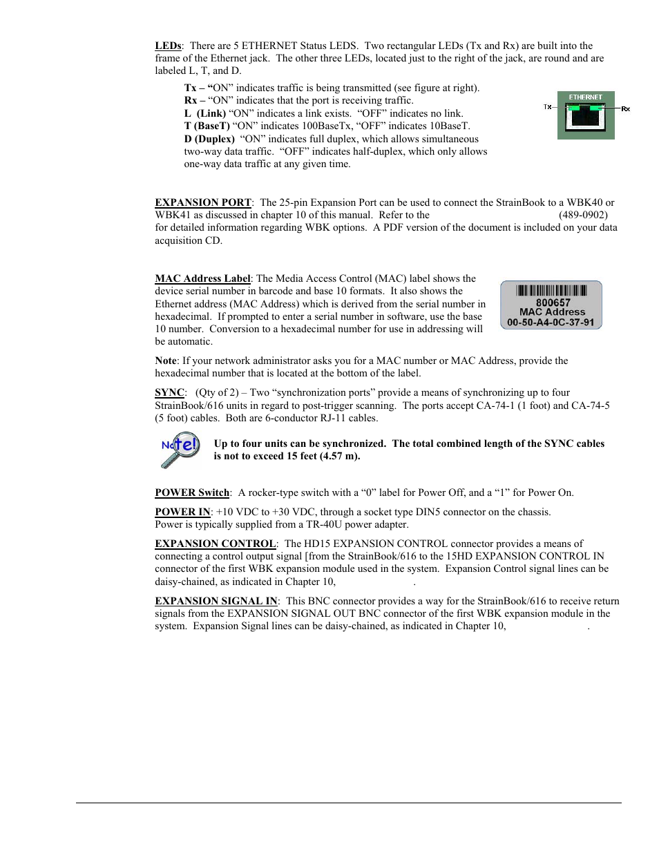 Measurement Computing StrainBook/616 User Manual | Page 29 / 146