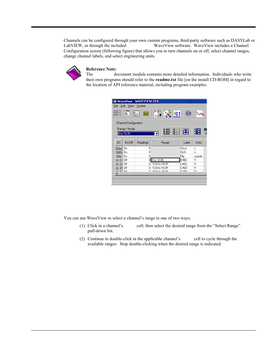 Programmable features in waveview | Measurement Computing StrainBook/616 User Manual | Page 35 / 146