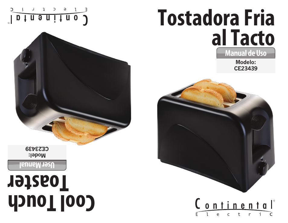 Cool touch toaster tostadora fria al tacto | Continental COOL TOUCH CE23439 User Manual | Page 6 / 12