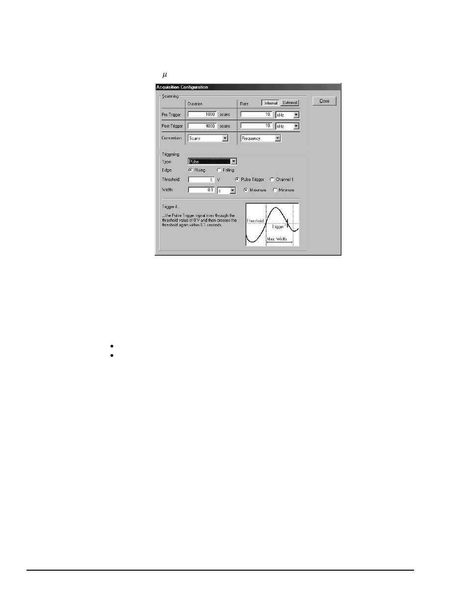 Pulse trigger …… 26 | Measurement Computing WaveView User Manual | Page 28 / 48