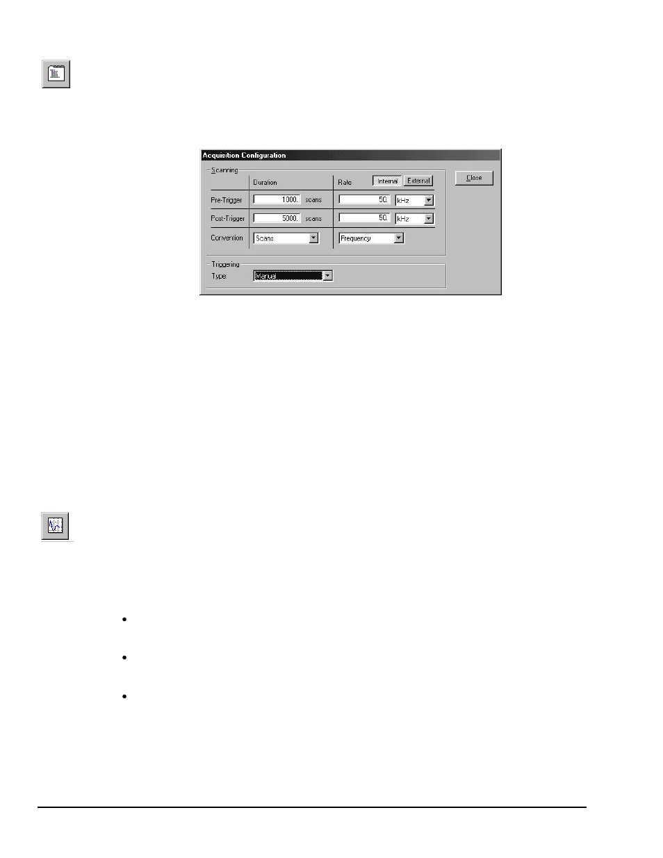 Configure acquisition, Collect and view data | Measurement Computing WaveView User Manual | Page 8 / 48