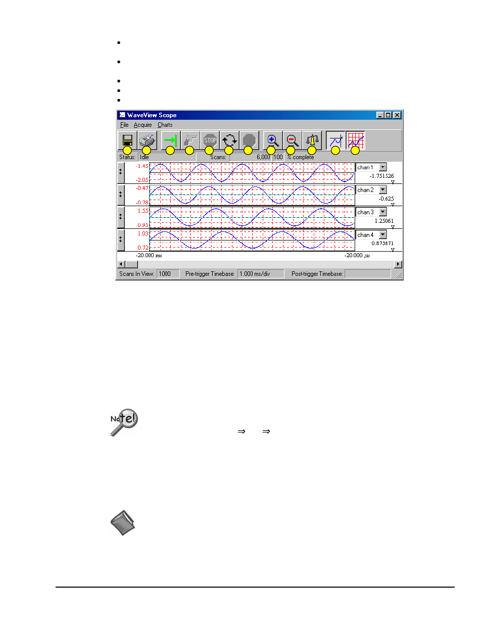 Store data [and view file data, Store data [and view file data]…… 7, Store data | Option | Measurement Computing WaveView User Manual | Page 9 / 48
