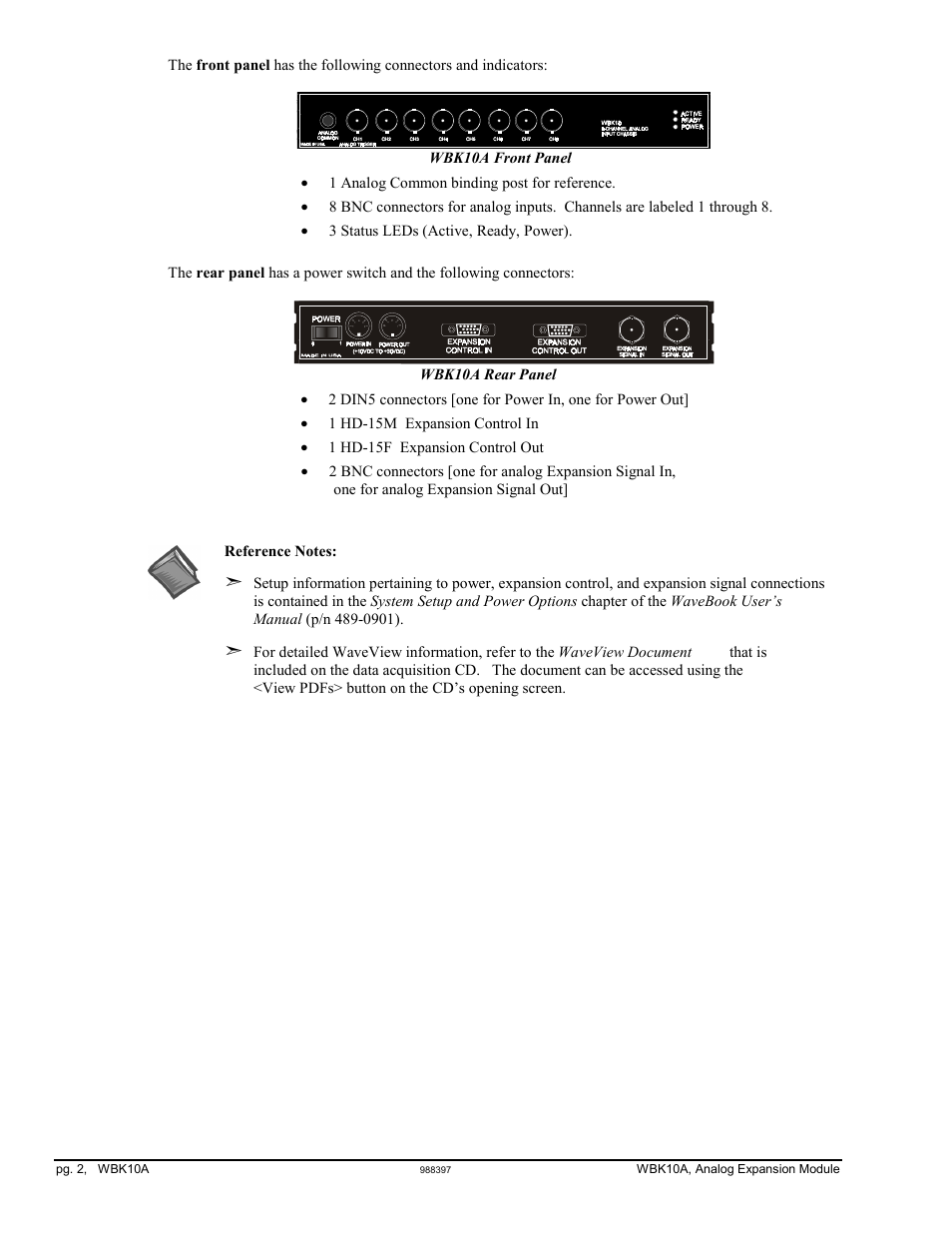 Measurement Computing WBK Options User Manual | Page 12 / 216