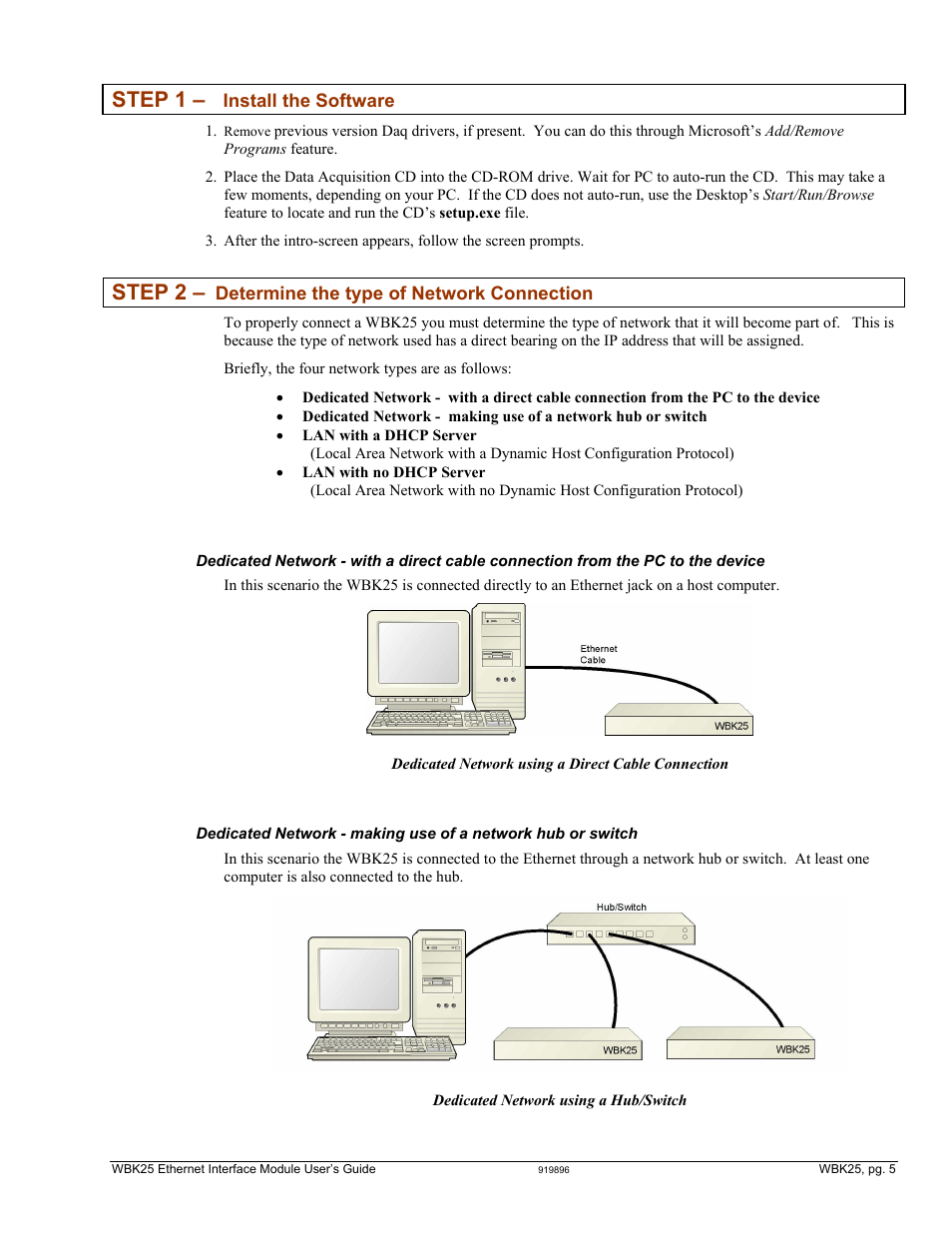 Step 1, Step 2 | Measurement Computing WBK Options User Manual | Page 150 / 216