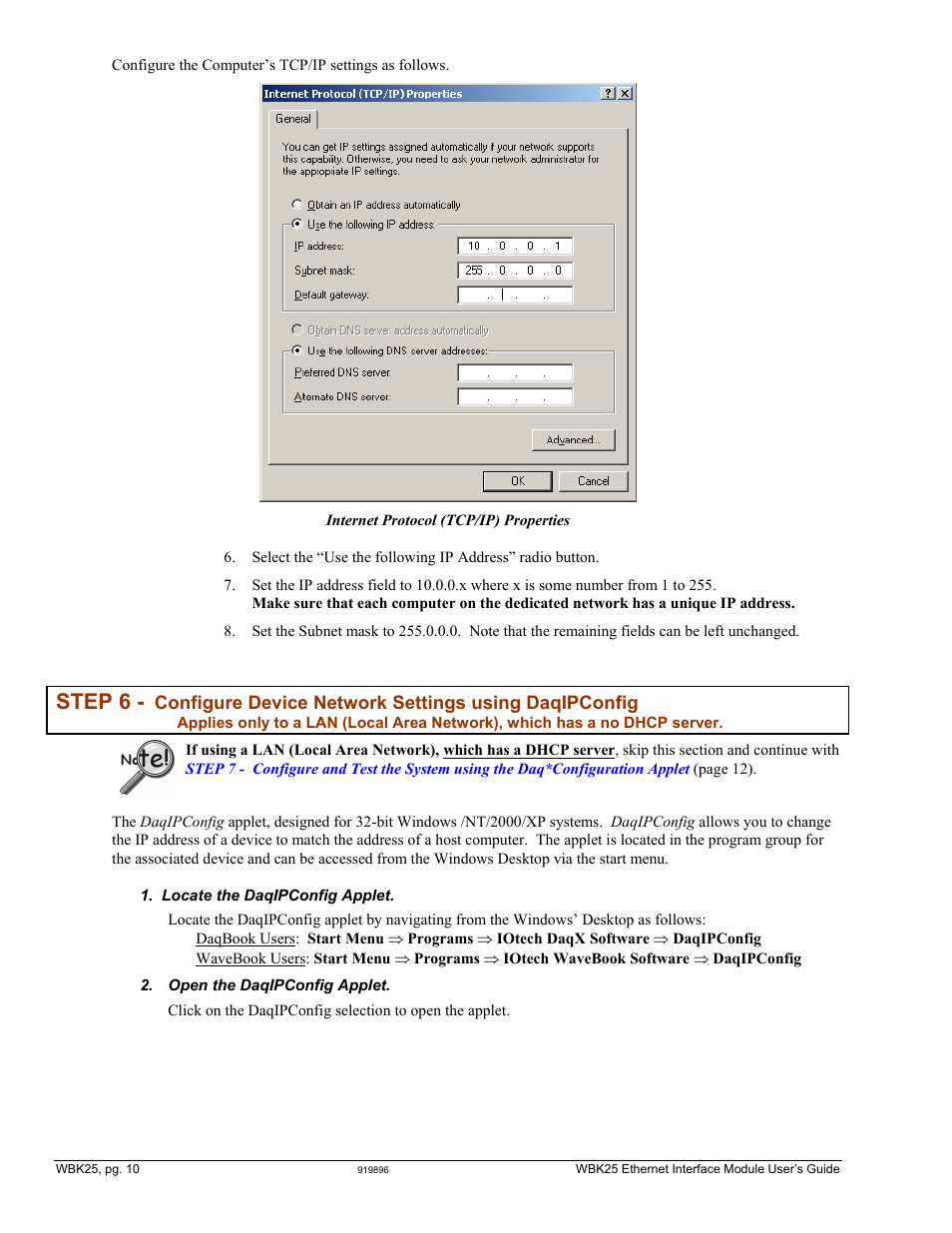 Nue with, Step 6 | Measurement Computing WBK Options User Manual | Page 155 / 216