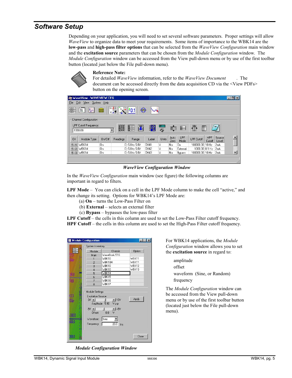 Software setup, Software setup …… 5 | Measurement Computing WBK Options User Manual | Page 29 / 216