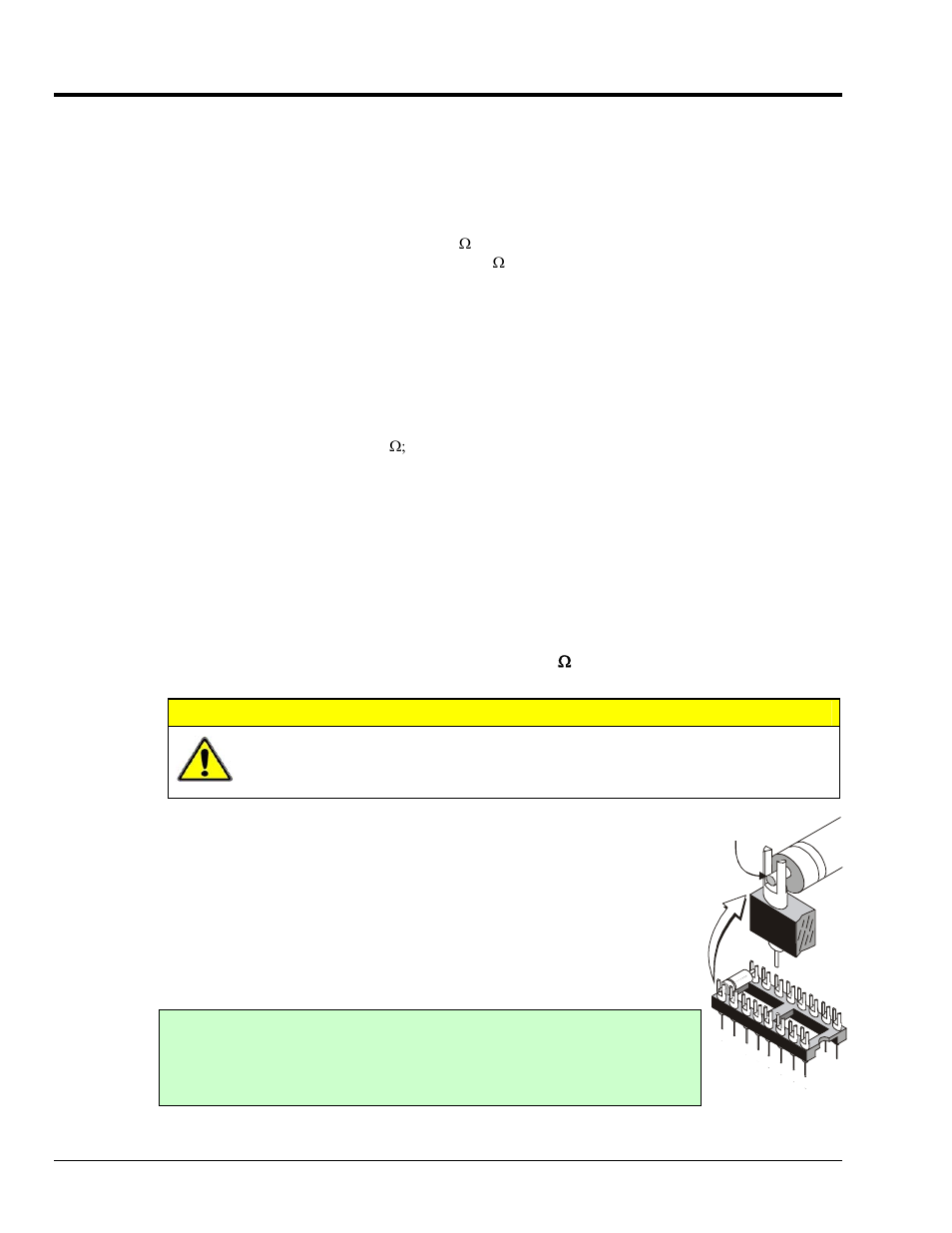 Excitation connection, Caution | Measurement Computing WBK Options User Manual | Page 46 / 216