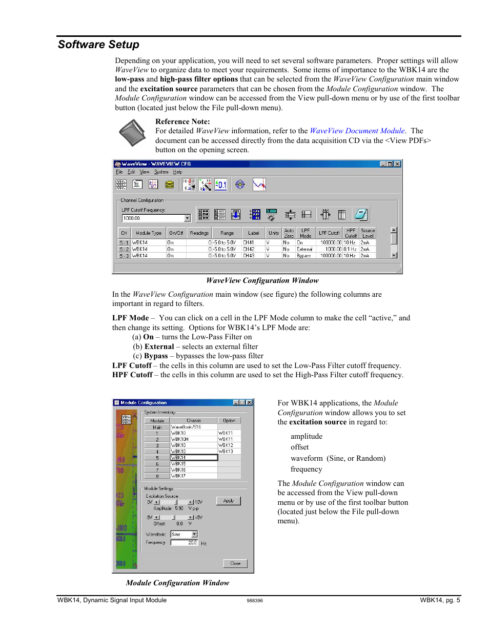 Software setup | Measurement Computing WBK14 User Manual | Page 5 / 10