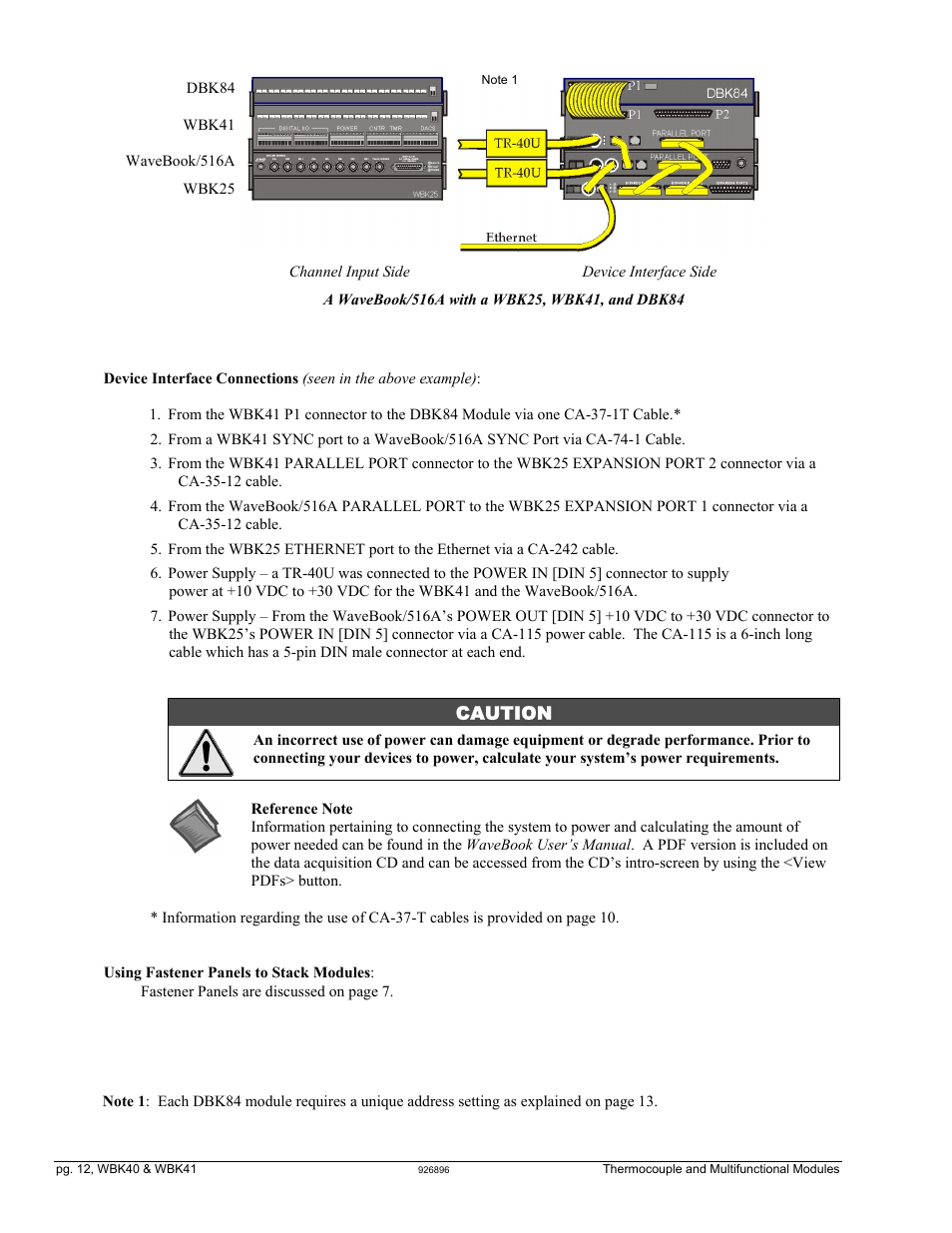 Caution | Measurement Computing WBK40 User Manual | Page 12 / 34