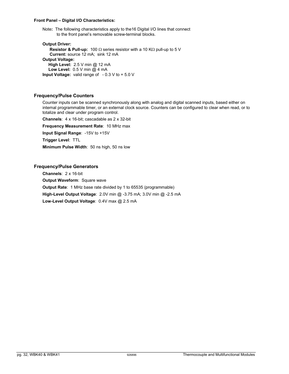 Measurement Computing WBK40 User Manual | Page 32 / 34