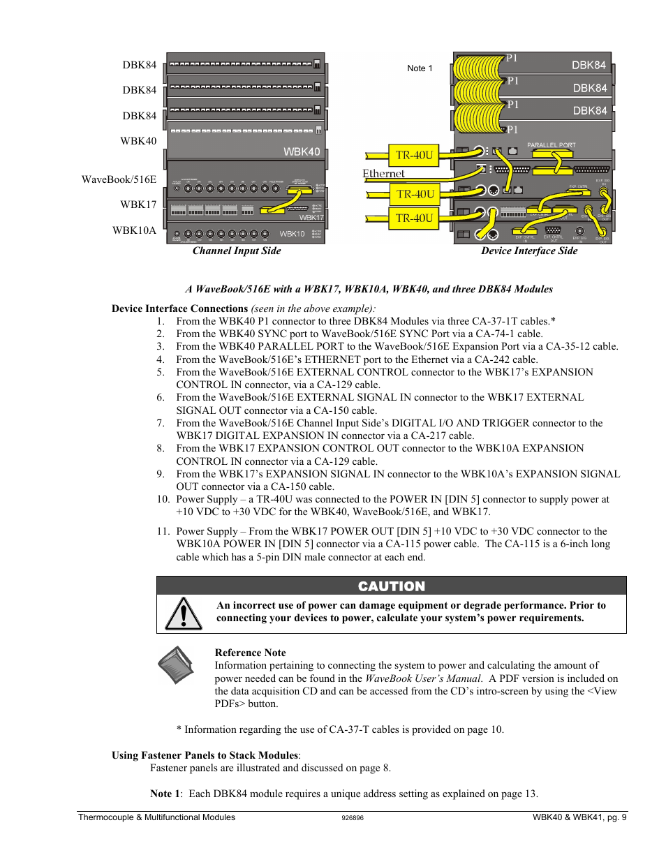 Caution | Measurement Computing WBK40 User Manual | Page 9 / 34