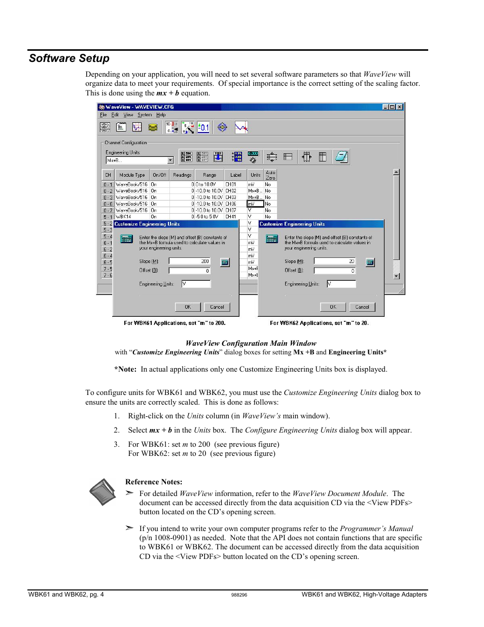Software setup | Measurement Computing WBK61 User Manual | Page 4 / 6