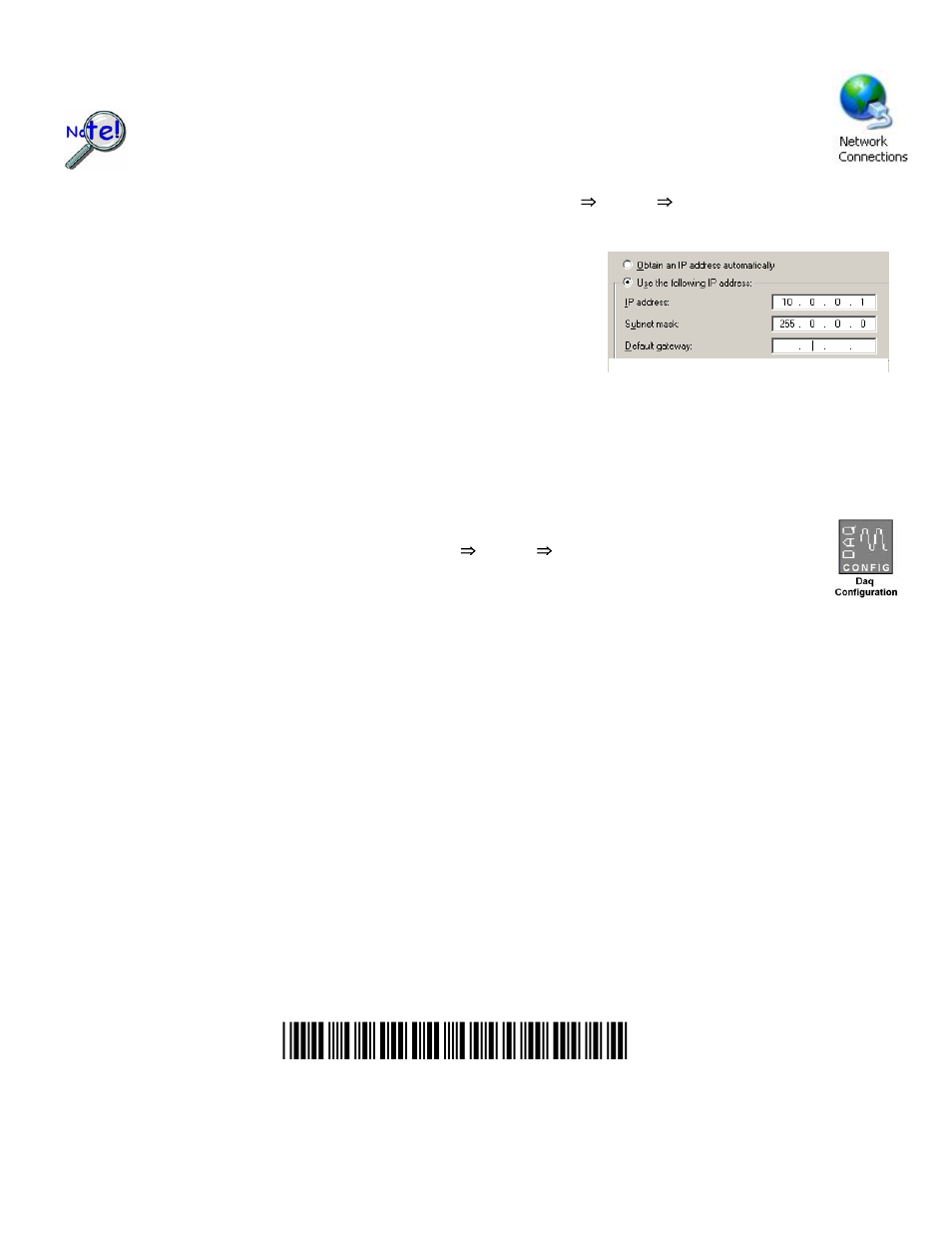 Step 4 - configure computer network settings, Step 5 - configure & test the system, Step 6 - connect data acquisition signal lines | Measurement Computing IOtech 640 Series User Manual | Page 10 / 100