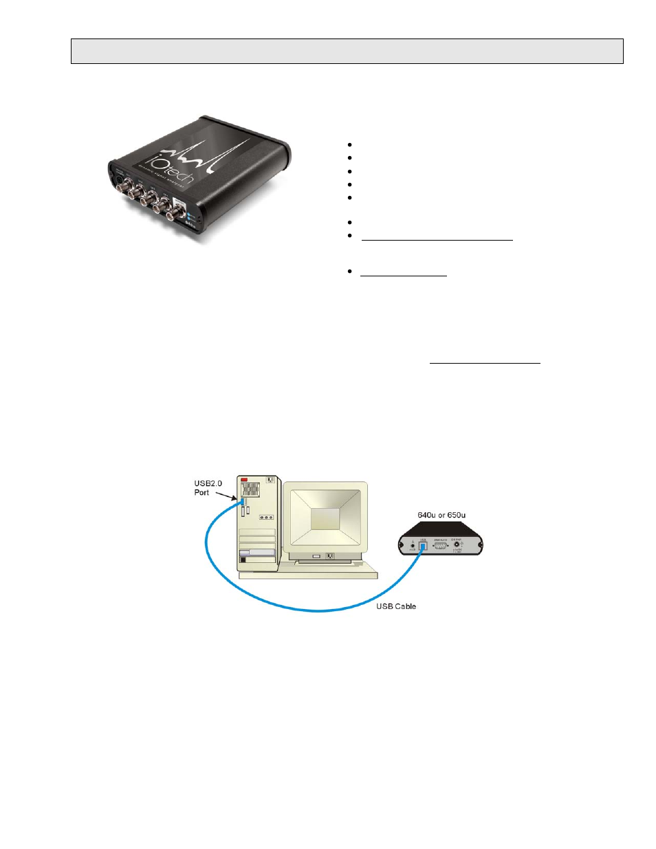 Quick start, 640u / 650u, Iotech 640u, 650u quick start | Before you get started, Step 1 - install software | Measurement Computing IOtech 640 Series User Manual | Page 11 / 100