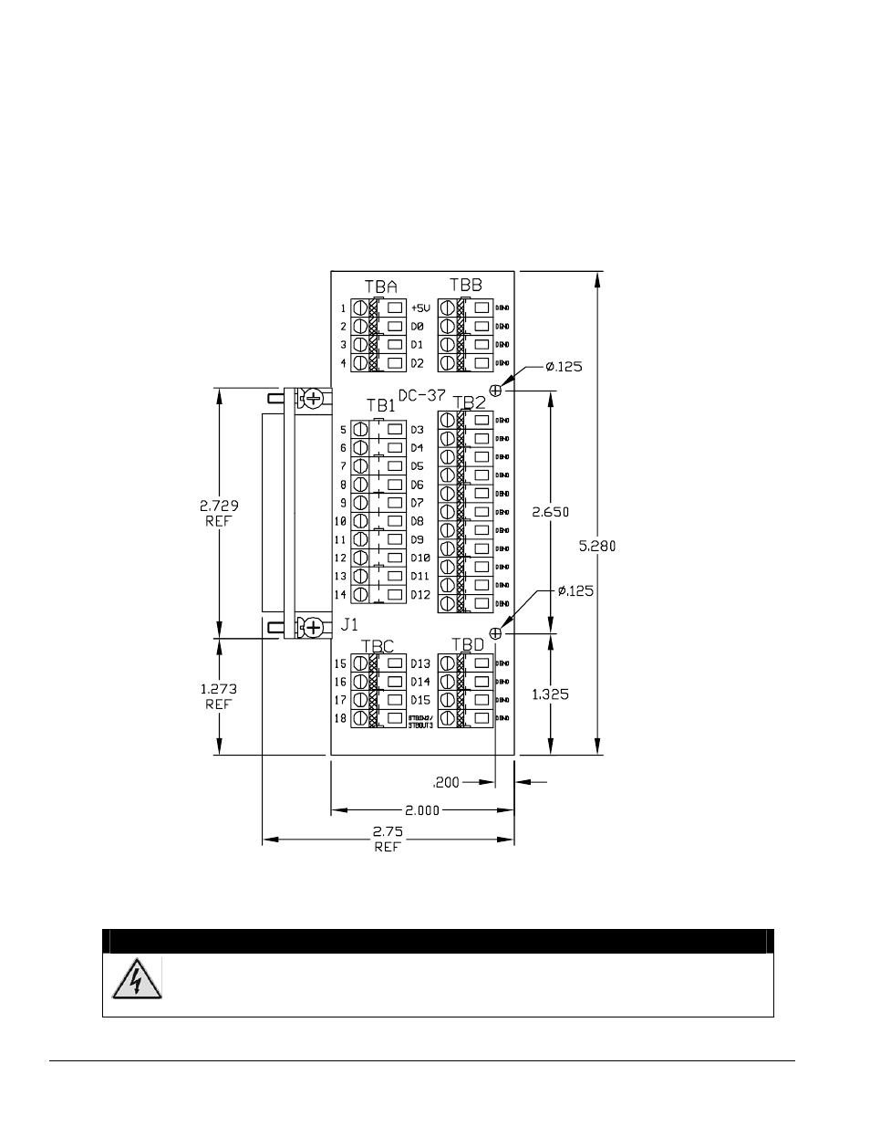 Warning | Measurement Computing ADAC/5500 Series Installation User Manual | Page 16 / 16
