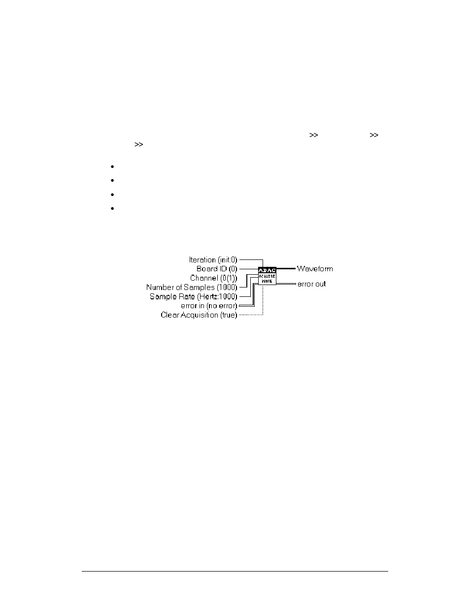 Easy analog input vis, Adac ai acquire wave form | Measurement Computing ADAC-LVi User Manual | Page 20 / 271