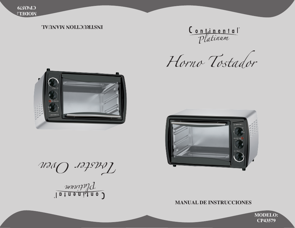 Toaster oven horno tostador | Continental CP43579 User Manual | Page 9 / 16