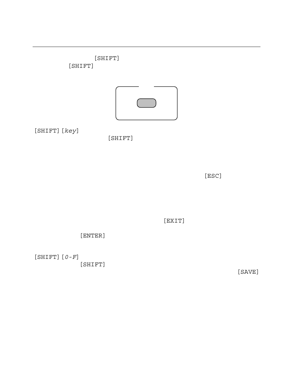Shift, Invalid key press | Measurement Computing Analyzer488 User Manual | Page 76 / 281