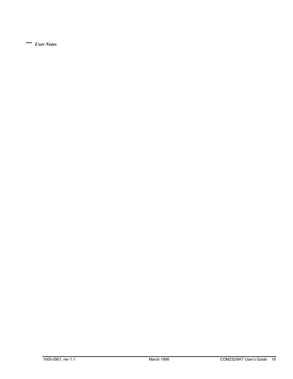 Measurement Computing COM232/8AT User Manual | Page 19 / 20