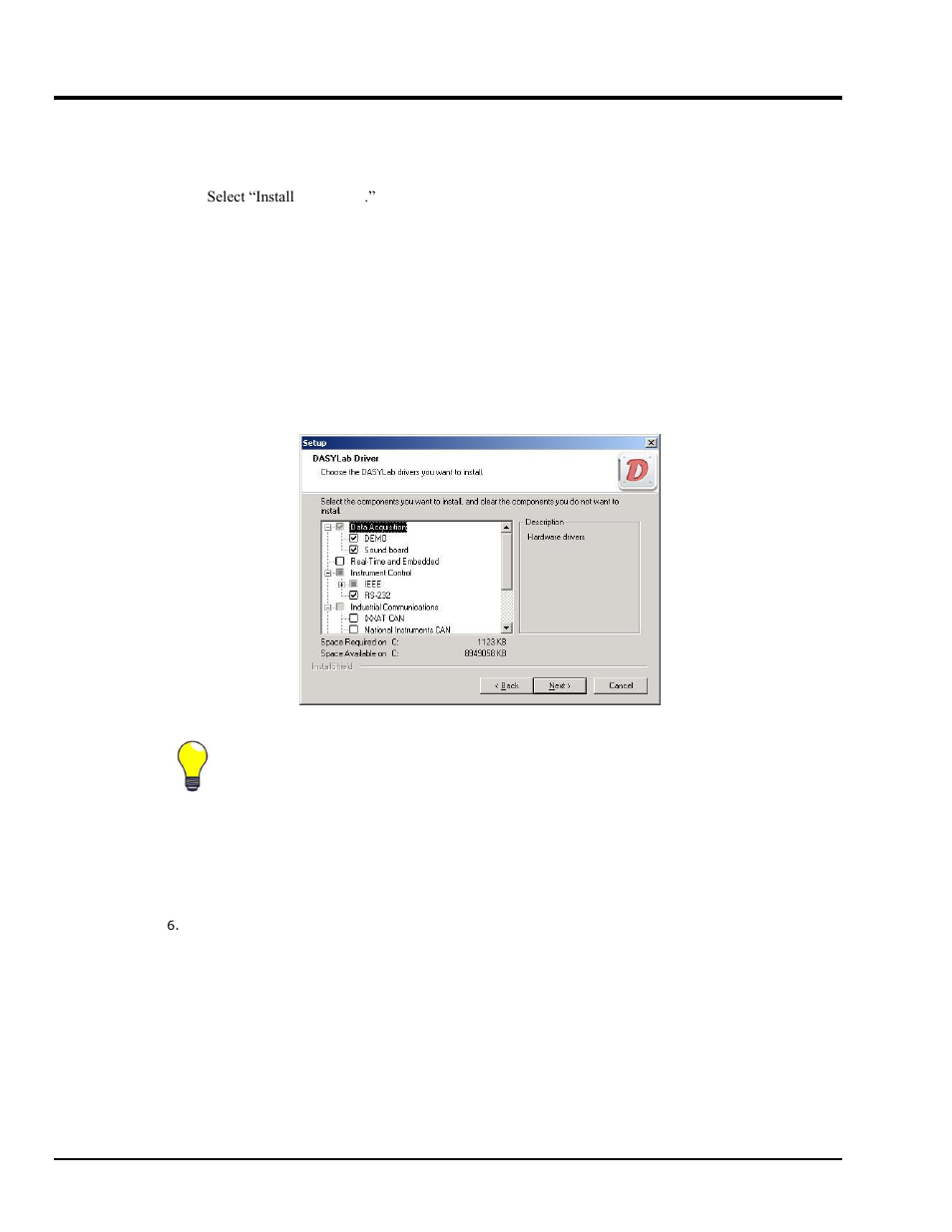 Install dasy, Lab …… 2-2, Install dasy lab | Measurement Computing DASYLab User Manual | Page 14 / 80
