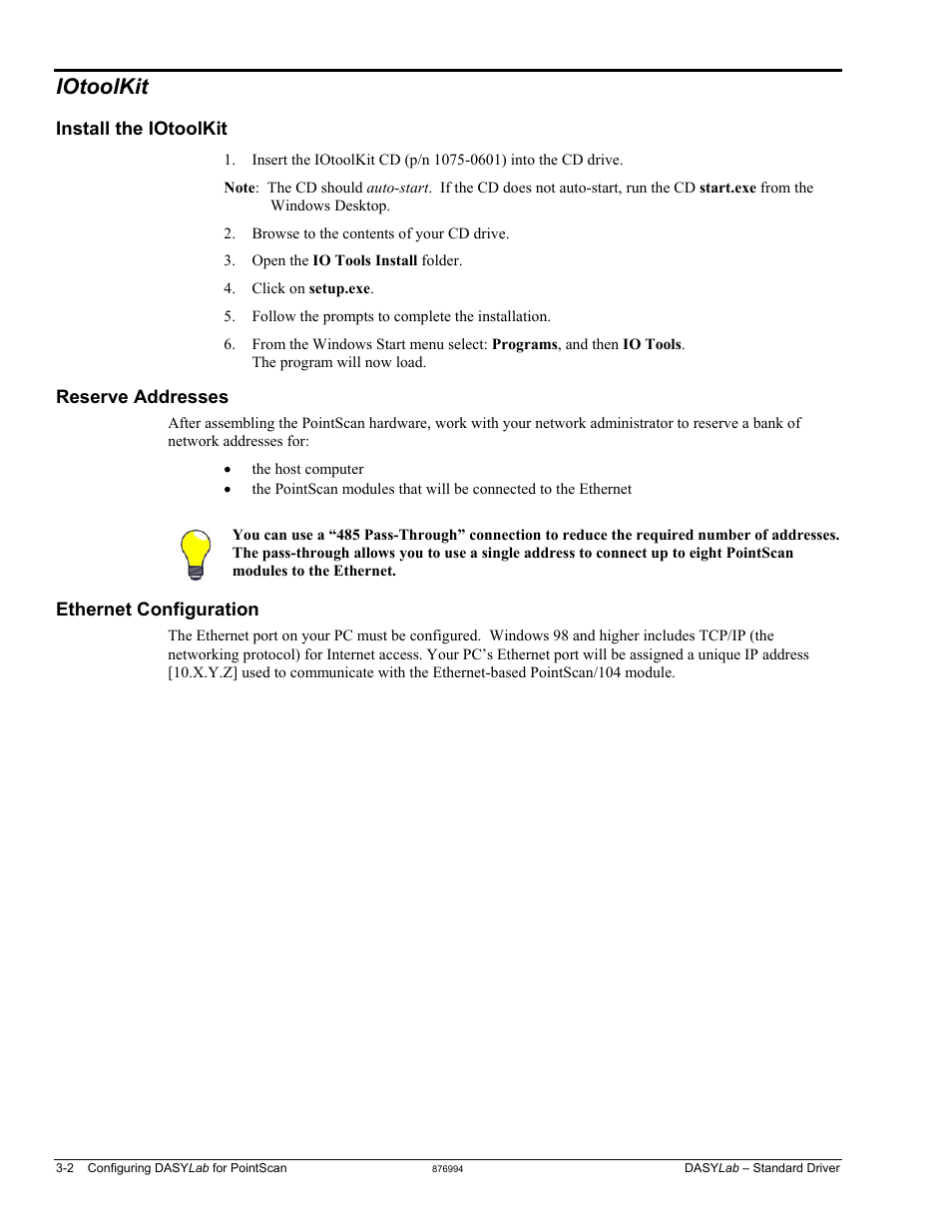 Iotoolkit …… 3-2, Iotoolkit | Measurement Computing DASYLab User Manual | Page 20 / 80