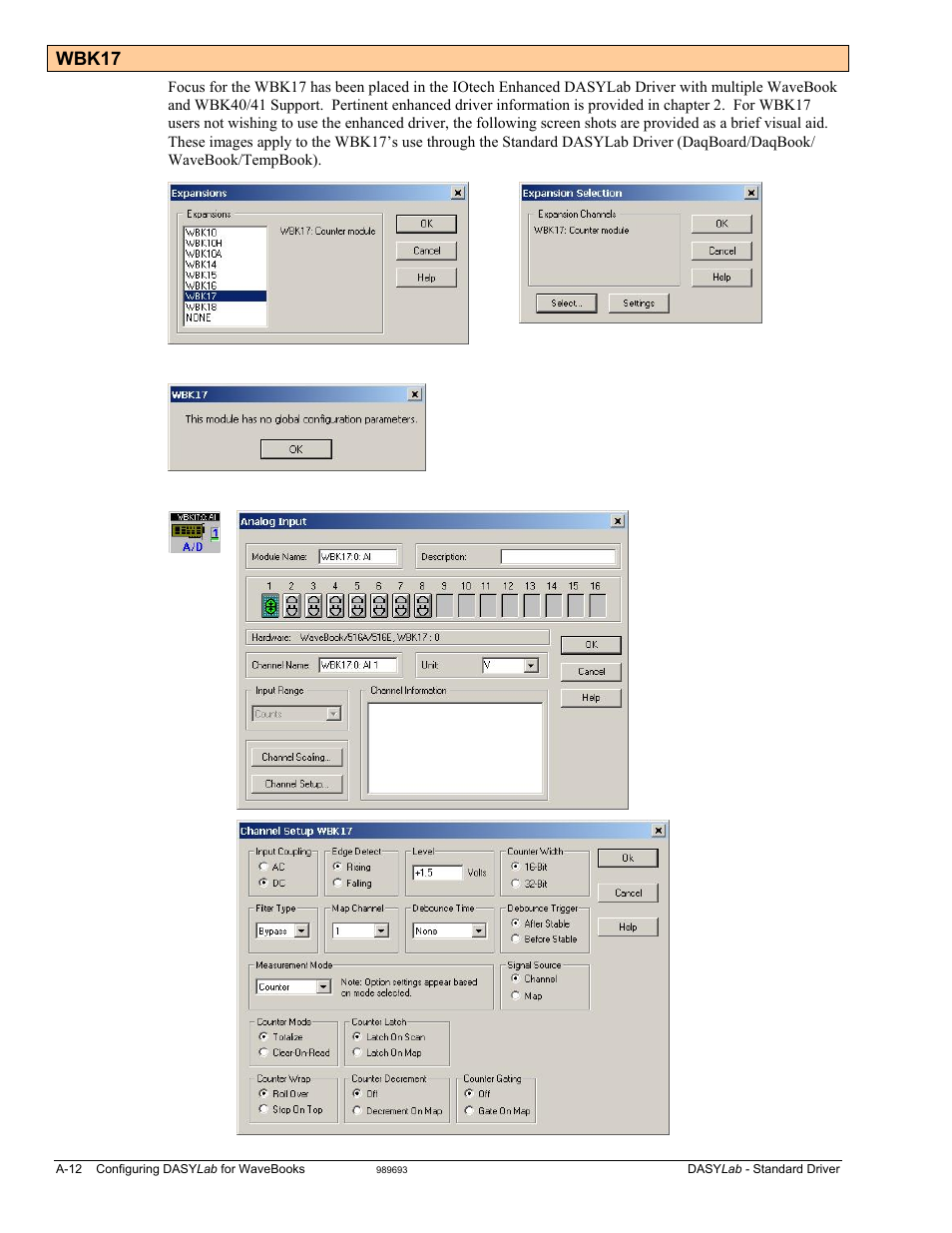 Bk17 …… a-12, Wbk17 | Measurement Computing DASYLab User Manual | Page 48 / 80