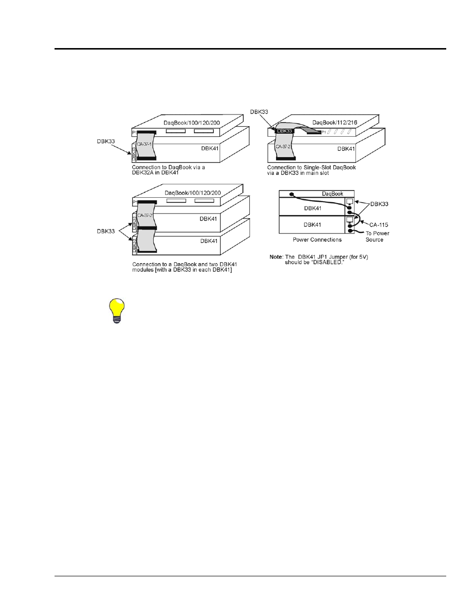 Connecting the dbk33 | Measurement Computing DBK33 User Manual | Page 3 / 4