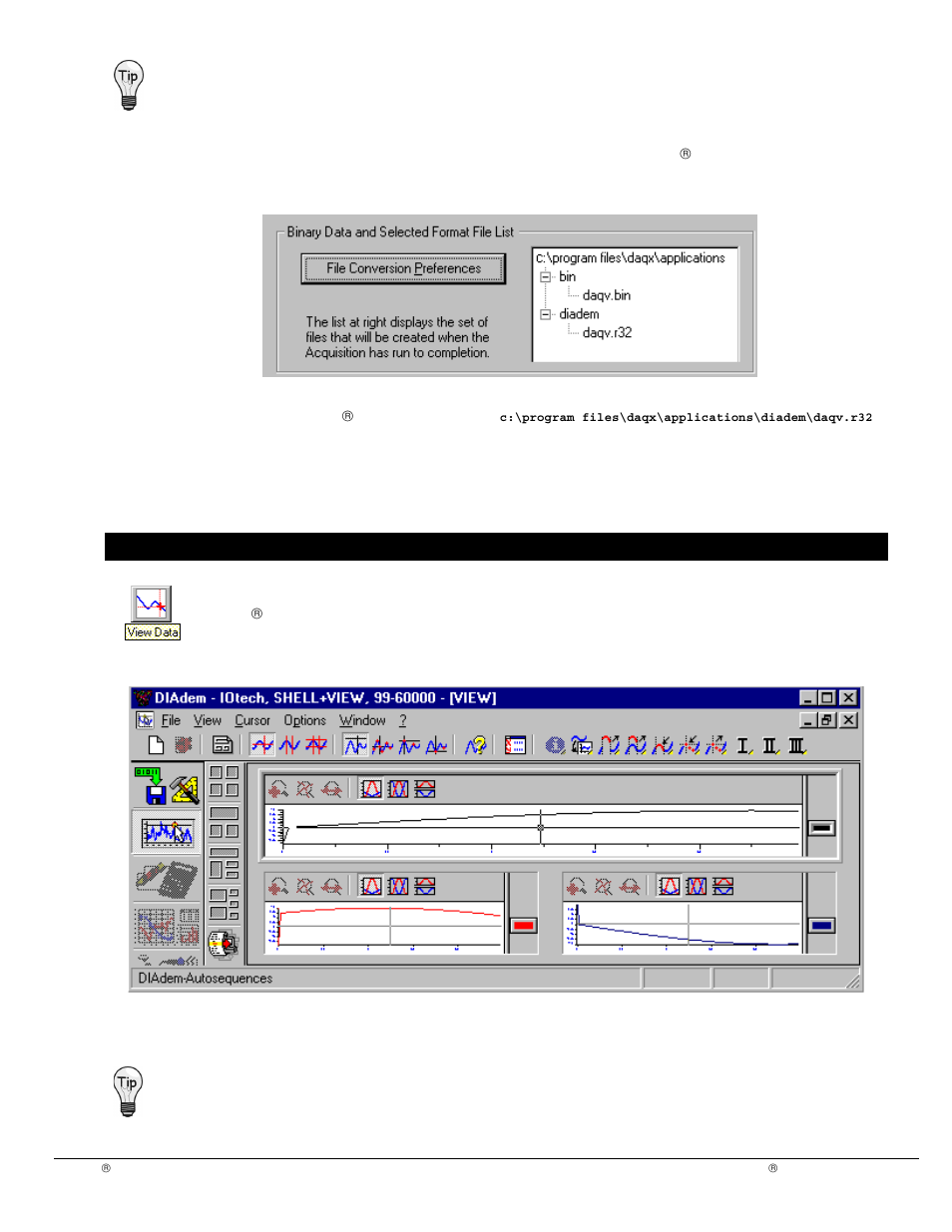 View data | Measurement Computing DIAdem User Manual | Page 7 / 38