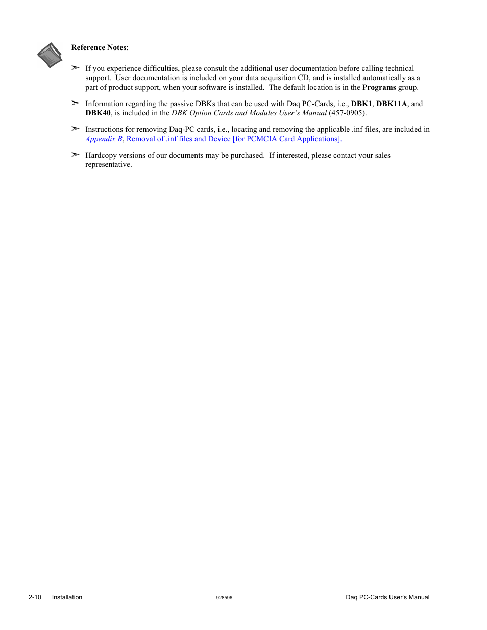 Measurement Computing Daq PC-Cards User Manual | Page 20 / 28