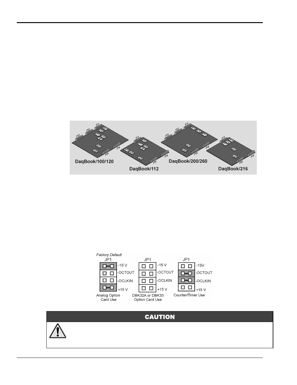 1) set jumpers, Set jumpers ……2-2 | Measurement Computing 200 Series DaqBook User Manual | Page 14 / 54
