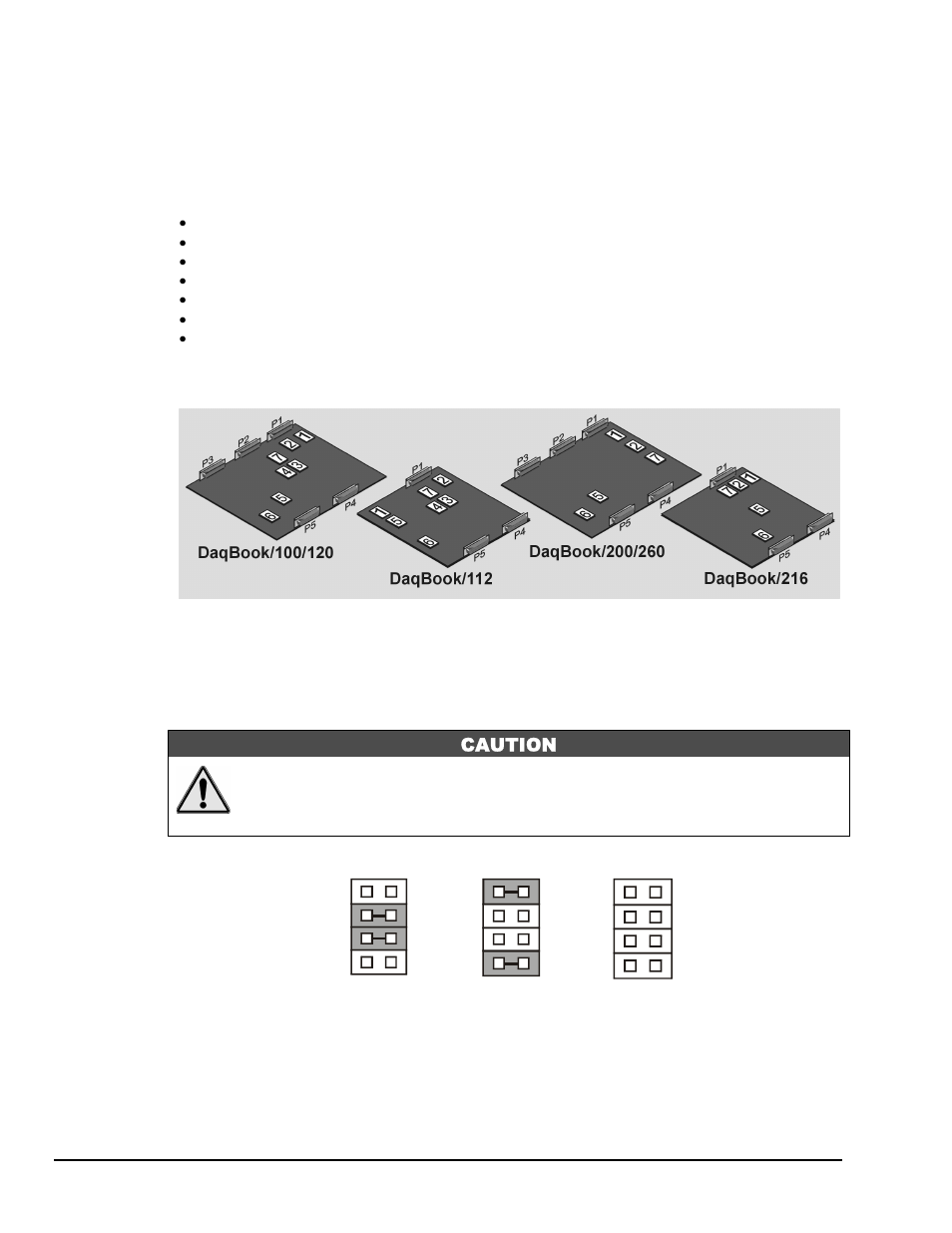 Jumpers, External analog expansion power (jp1) | Measurement Computing 200 Series DaqBook User Manual | Page 22 / 54