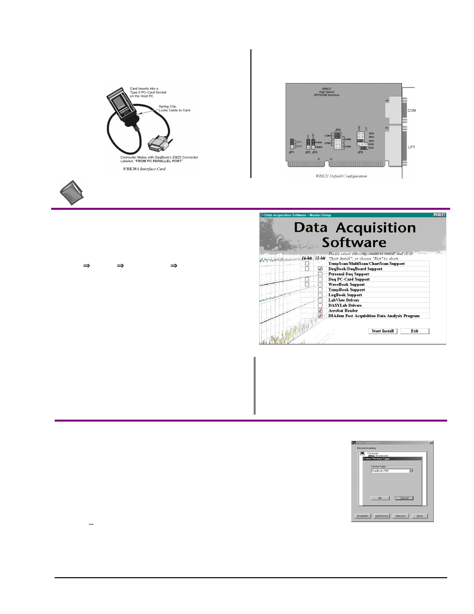 4) install software, 5) test hardware | Measurement Computing Daq PC-Card User Manual | Page 13 / 62