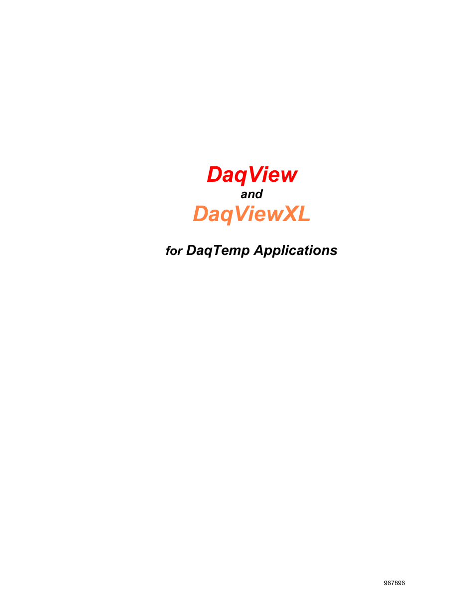 Measurement Computing DaqView for DaqTemp Applications User Manual | 24 pages