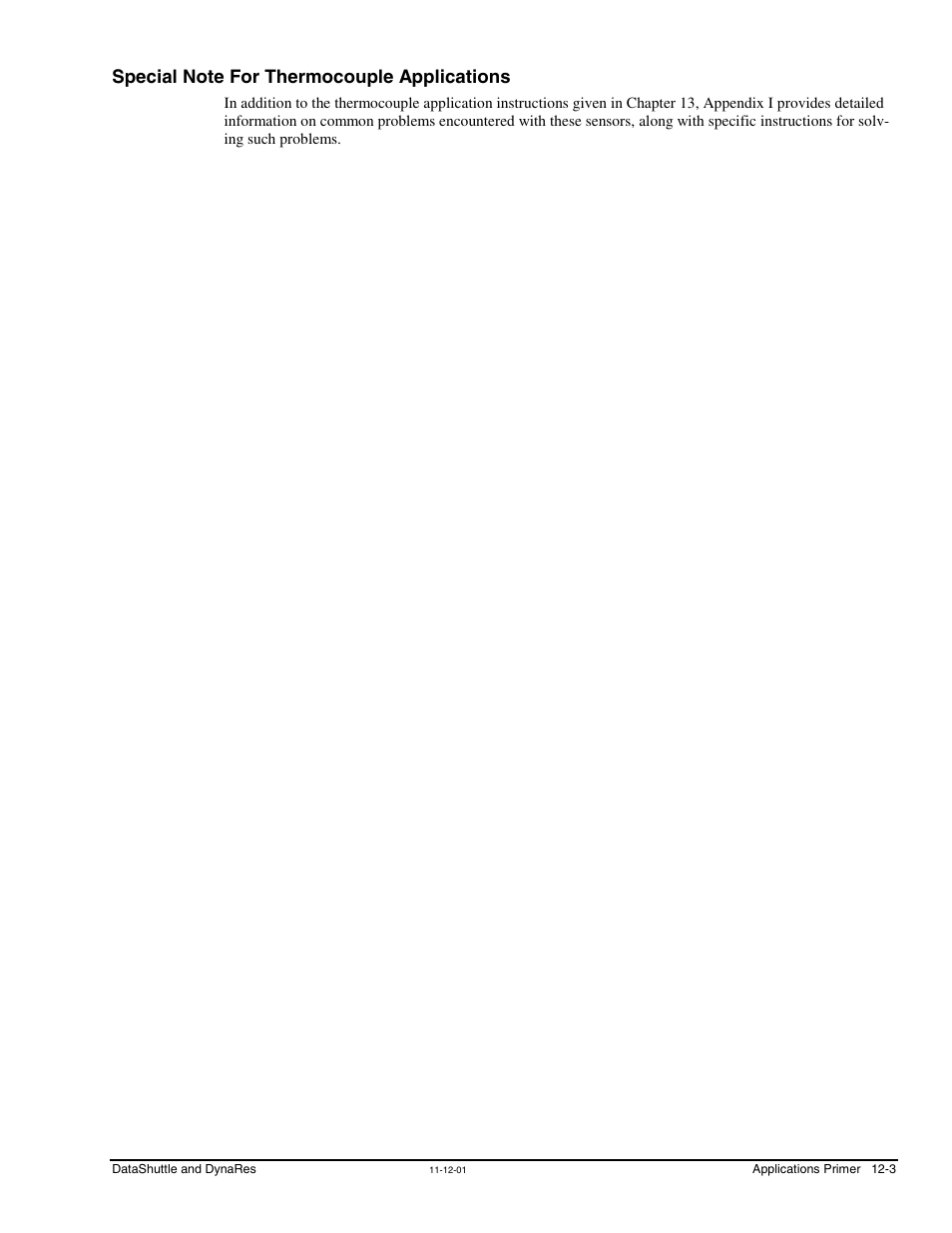 Special note for thermocouple applications | Measurement Computing DataShuttle User Manual | Page 99 / 126