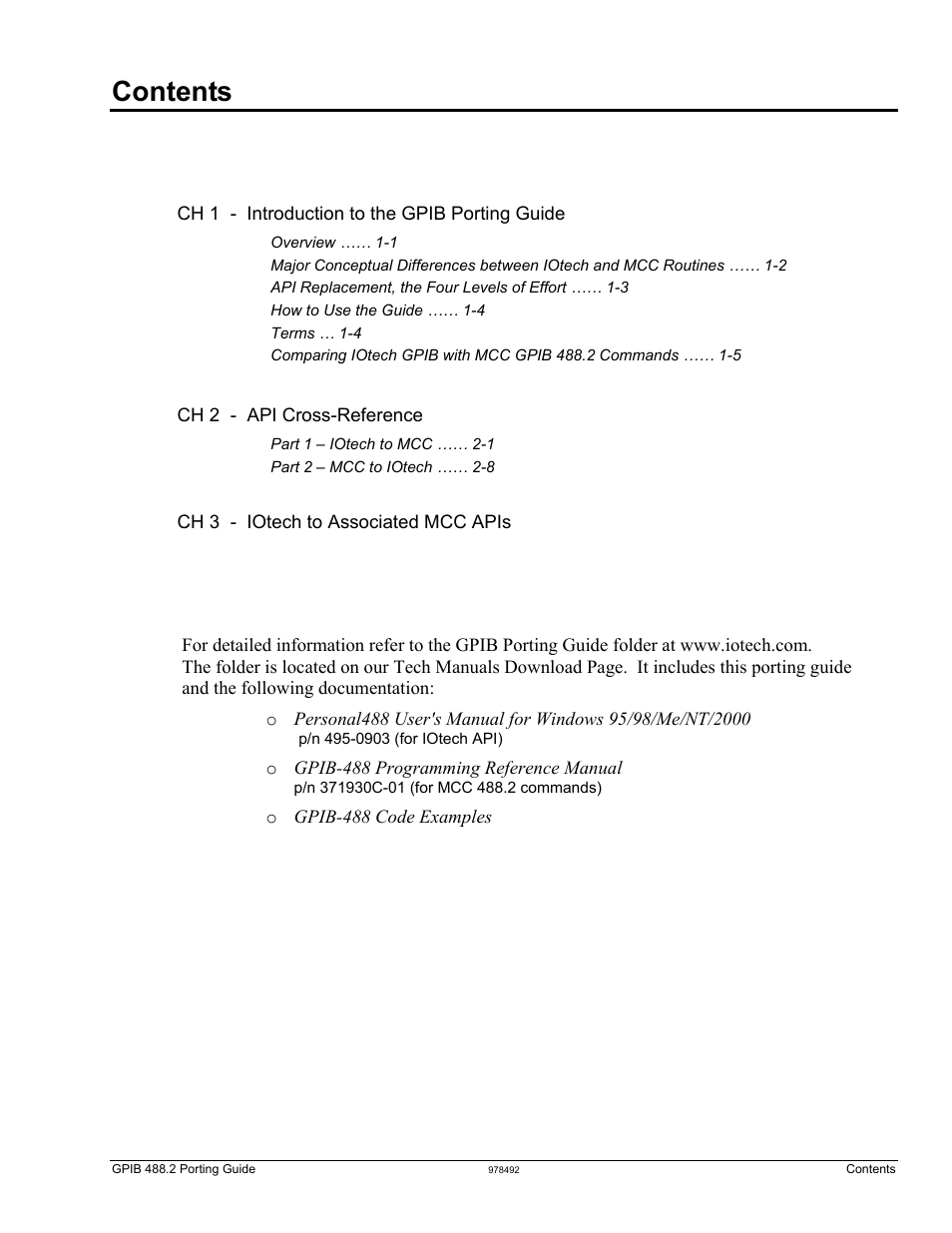 Measurement Computing GPIB-488.2 User Manual | Page 2 / 64
