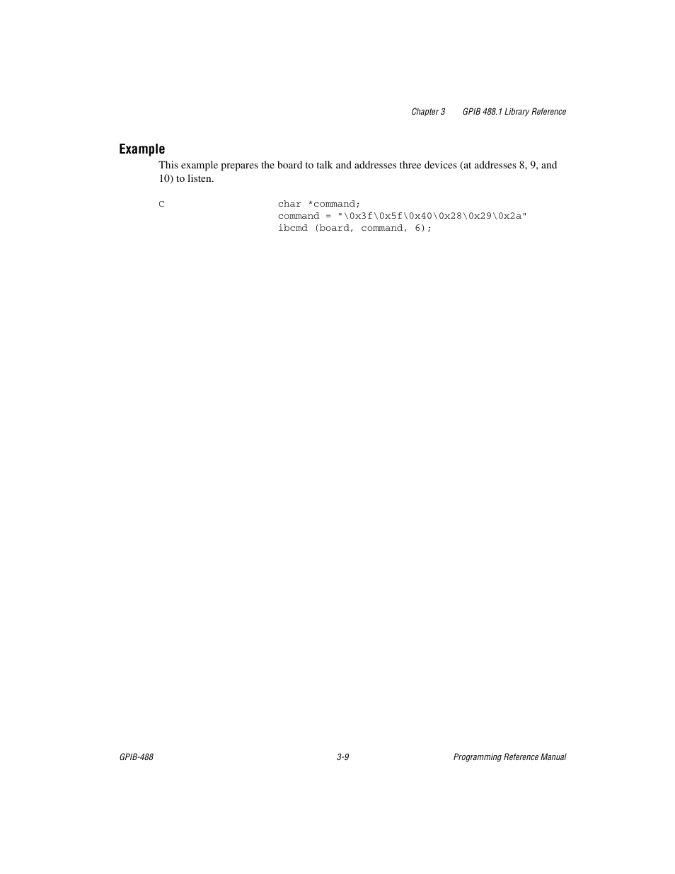 Example | Measurement Computing GPIB-488 User Manual | Page 22 / 116