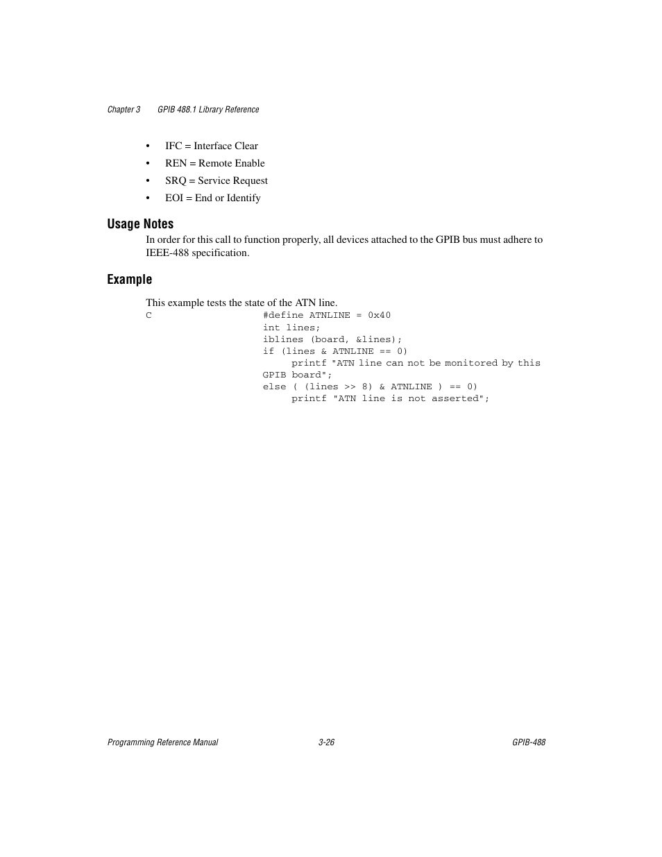 Example | Measurement Computing GPIB-488 User Manual | Page 39 / 116