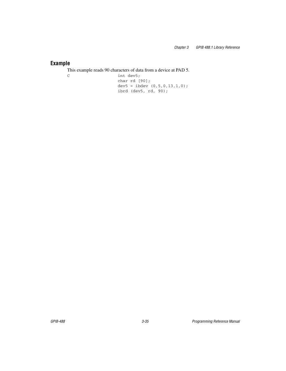 Example | Measurement Computing GPIB-488 User Manual | Page 48 / 116